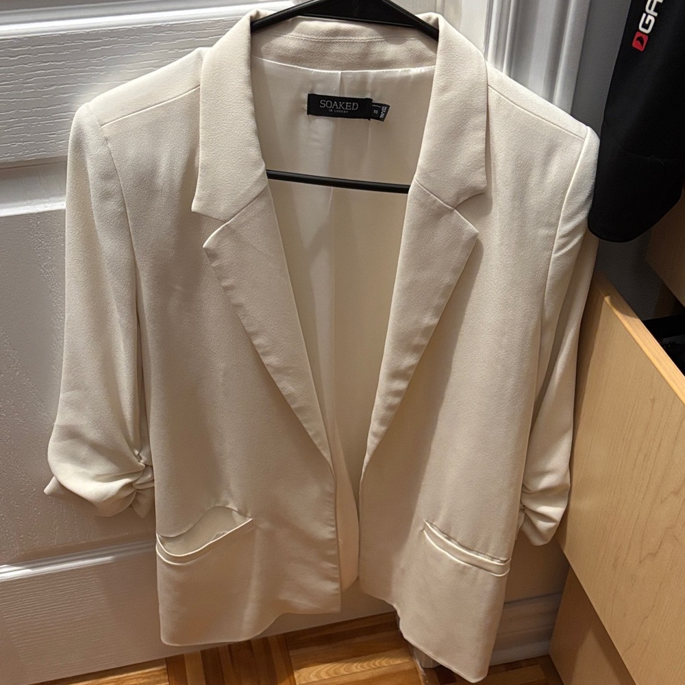 Sophisticated Cream Blazer by Soaked in Luxury - Picture 7 of 7